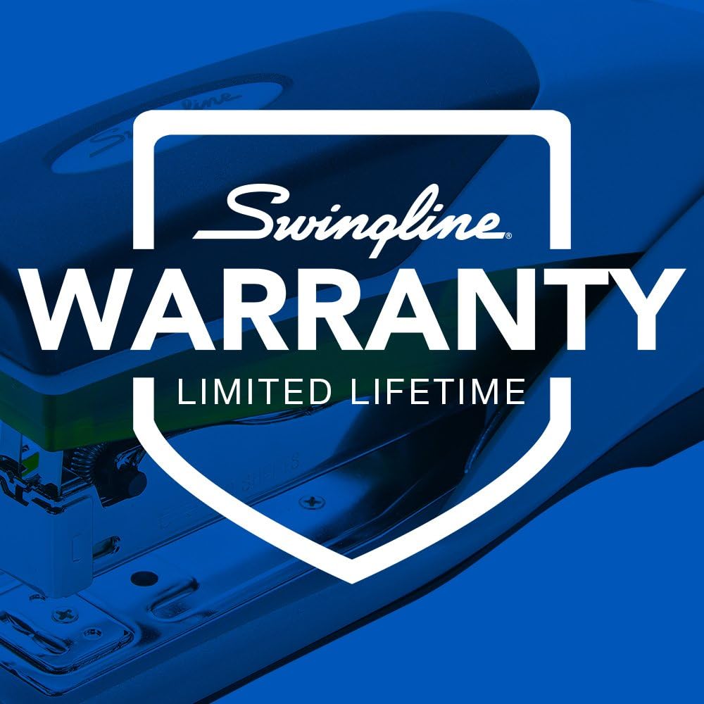 Swingline Stapler, Optima 25, Full Size Desktop Stapler, 25 Sheet Capacity, Reduced Effort, Orange/Gray (66402A) : Desk Staplers : Office Products