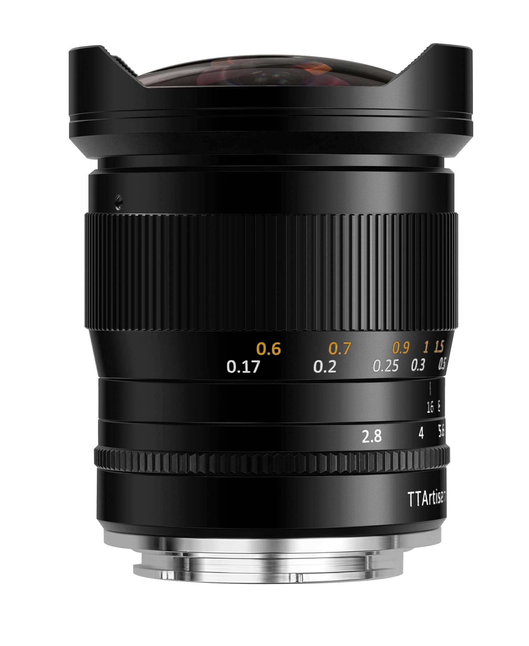 TT Artisan Fisheye Lens 11mm f 2.8 Connection Sony E Mount Ultra Wide Angle Lens for Full Format in Aluminium Housing Picture Angle 180 Degrees 11mm F2.8 Black