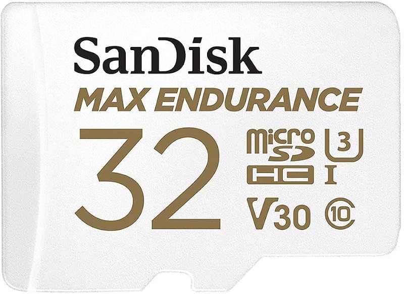 SanDisk 32GB MAX ENDURANCE microSDHC Card for IP Cams Dash Cams + SD Adapter