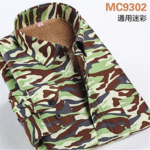 Havadi Shirts 2016 New Winter Top Quality Super Soft Thick Long Sleeved Shirt Lapel Shirt Men Warm Camouflage Man Shirt S-Xxxxl 93033Xl Asian Size