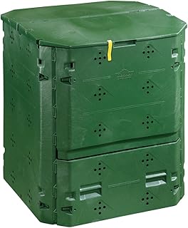 Dehner Thermokomposter 420 Liter, ca. 84 x 74 x 74 cm, Kunststoff, grün