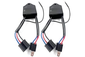 KIRO&SEEU 2pcs LED Negative Converter Polar Negative Switch Harness Profession Reversed Polarity For H4 Replacement Converter,Polarity Converter Box,LED Polarity Converter