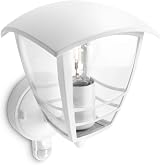 Philips Creek Outdoor Wall Light IP44 Motion Sensor Aluminium White view 4