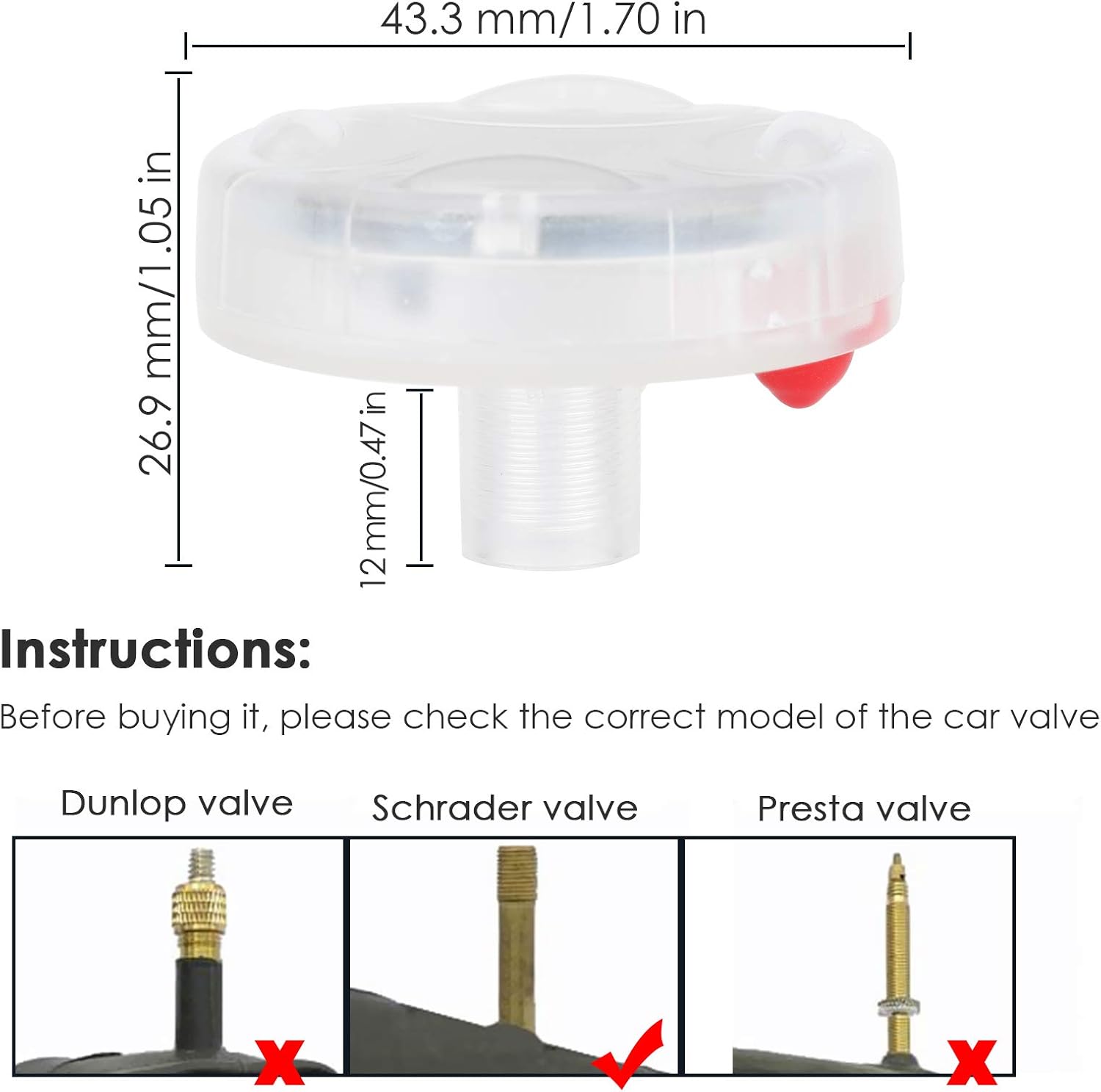 BFVV Car Tire Lights Solar Powered Car Wheel Air Valve Cap Light with Motion Sensors Decorative Colorful LED Tire Light for Car Automotive - 4 Pack: Automotive