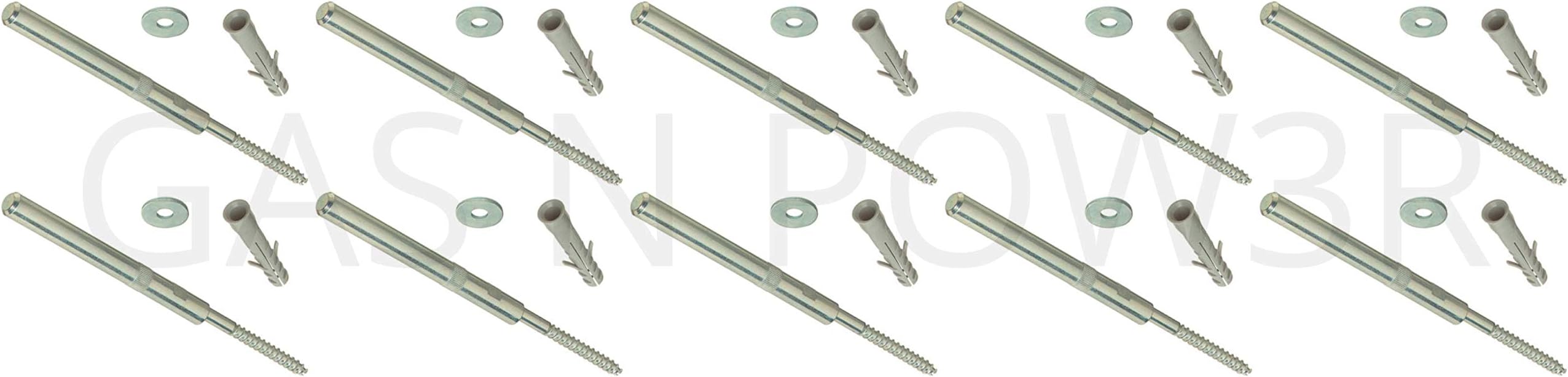 Gas N Pow3r Concealed Shelf Supports Brackets 120mm Floating Hidden Masonary Fix HEAVY DUTY x10