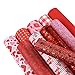 Caydo 10 Pieces Red Faux Leather Sheets Glitter Leather Fabric Sheet for Earrings and Hair Bows Making (8.3 inch x11.8 inch)