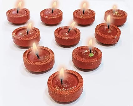 CraftVatika Terracotta Mitti Diya for Puja Clay Diyas Diwali Candle Stand/Tealight Candles/Candle Holder for Diwali Decorations & Diwali Gifts (Pack of 20)