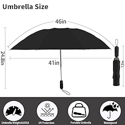 ZDSSM Compact Travel Umbrella Inverted Reverse