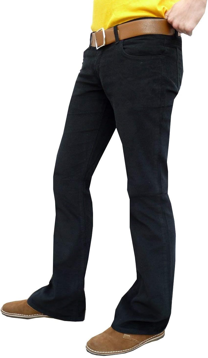 men's black corduroy pants