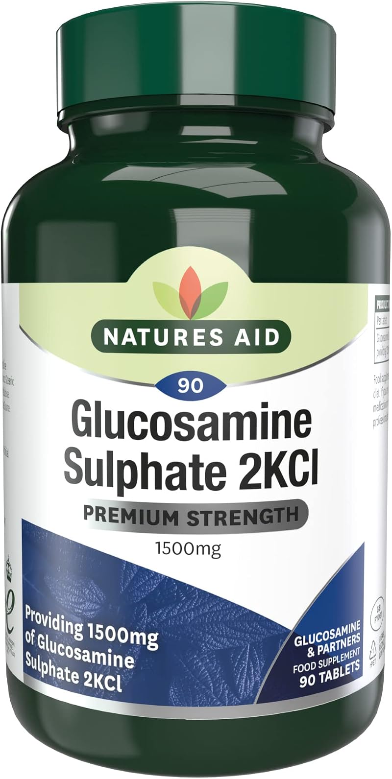 Natures Aid Glucosamine Sulphate 1500mg 90 Tablets High Strength