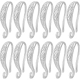 Beebeecraft 1 Box 20Pcs Silver Ear Wires Platinum Plated Brass French Earring Hooks Findings with Loop for Jewelry Making DIY Dangle Crafts