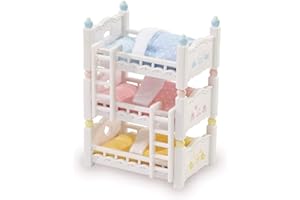 Calico Critters Triple Baby Bunk Beds - Dollhouse Furniture Set for Ages 3+