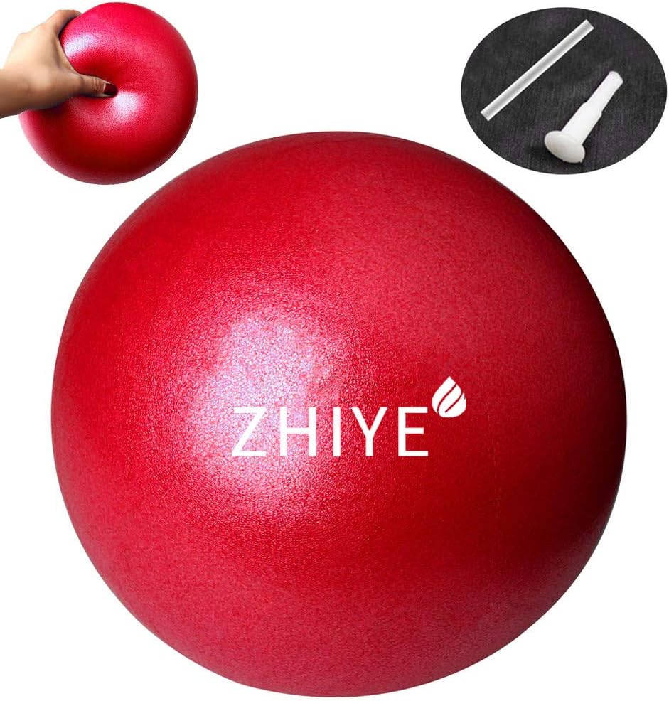 ZHIYE Mini Pilates Ball Yoga Small Exercise Ball Core Fitness Bender, Yoga, Stability, Barre