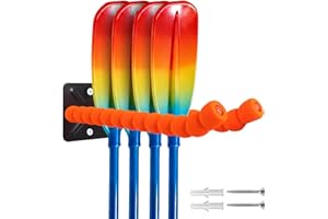 YIYIREA Paddles Storage Wall Rack Kayak Paddle Holder Garage with Sponge Protective Cover Metal Oars Holder, Kayak Storage, C