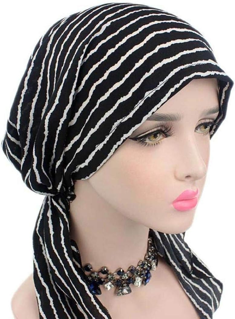 Casquette Douce Cancer Femme XYIYI - Bonnet Chemo Confortable, Polyester, Design Froissé Style Cheveux