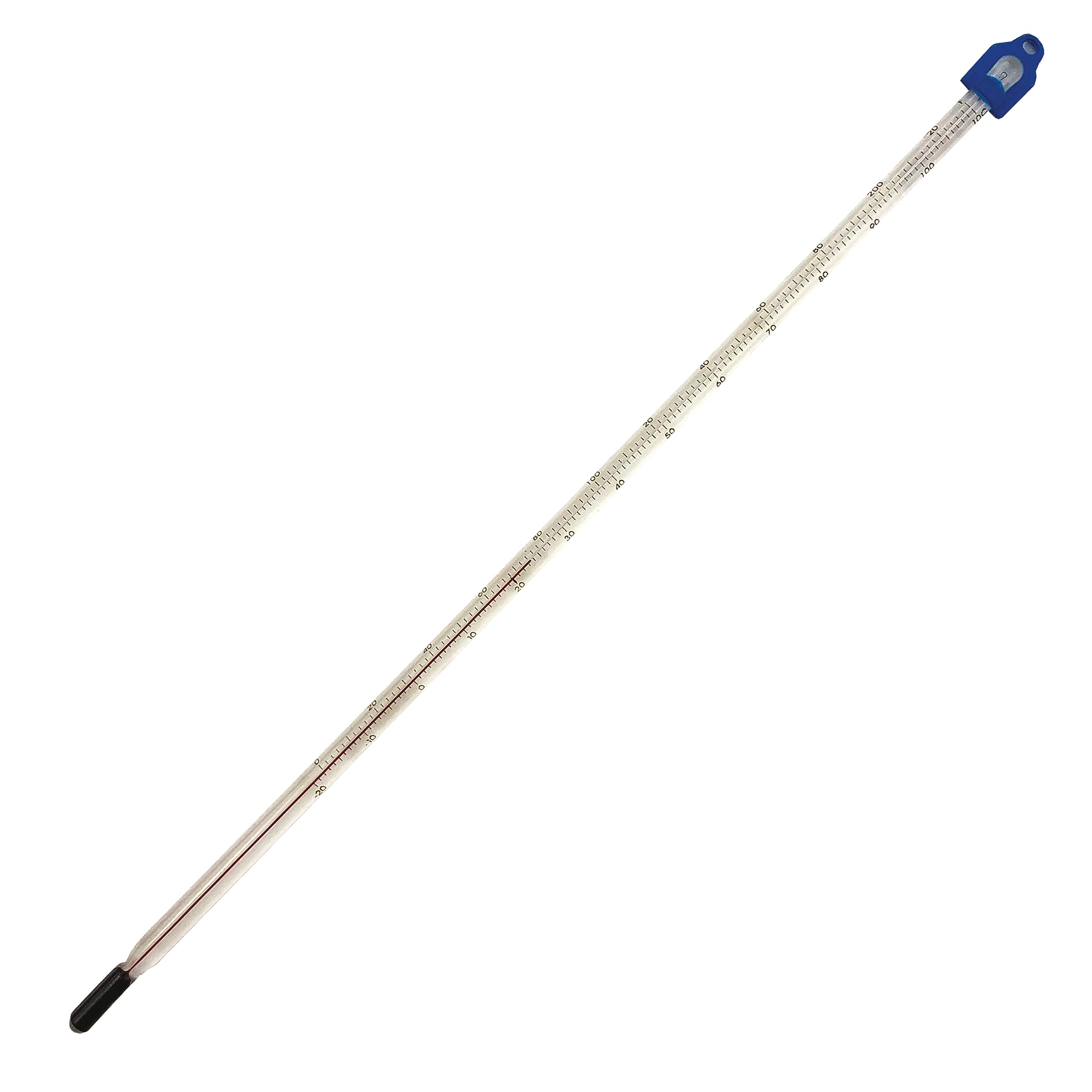 Glass Thermometer -10 to +110 C 300 mm for Measuring Water Liquid Home Brew Wine and Beer or for Laboratory Lab Scientific Use