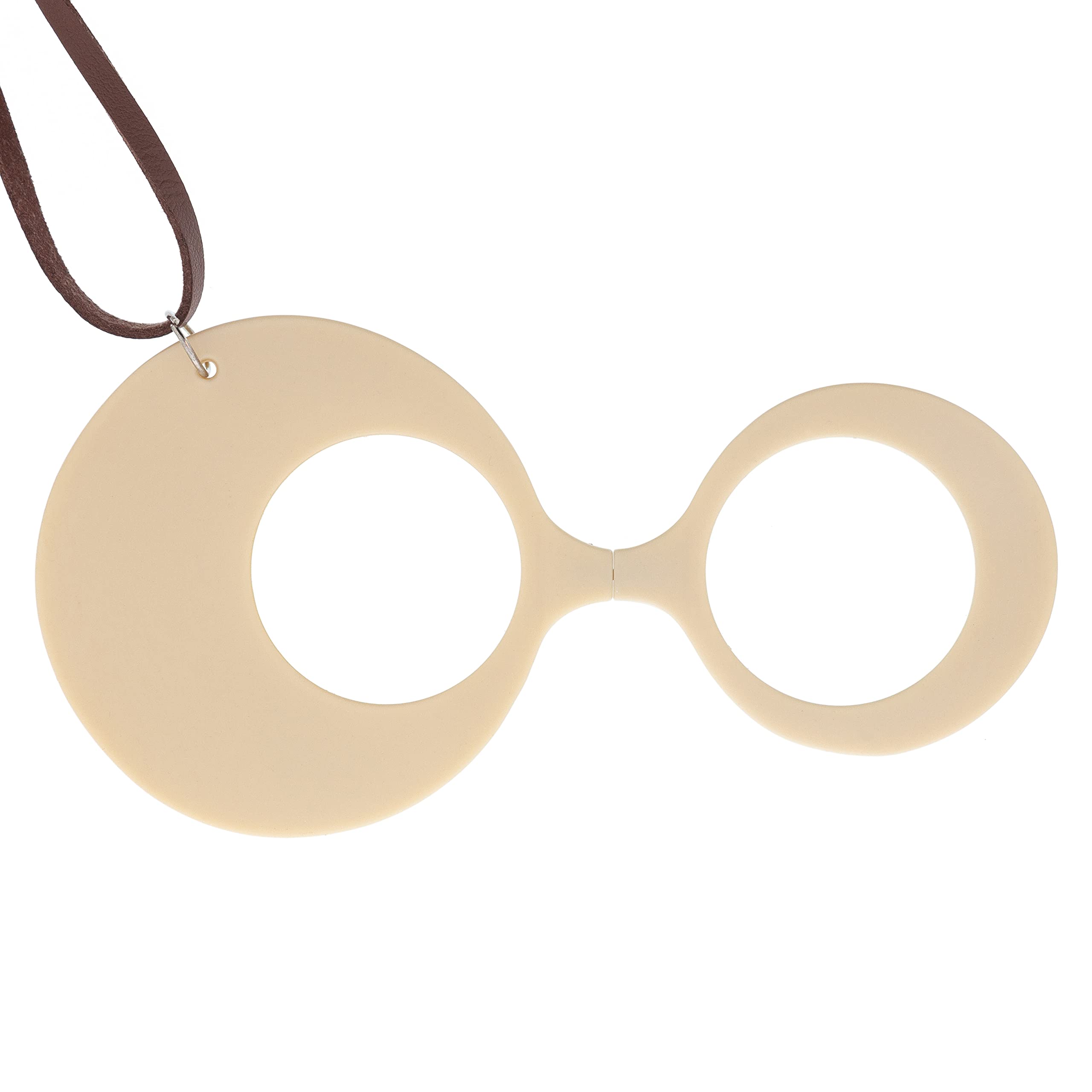 CherryDIDINSKY Reading Glasses or Magnifying Glass. Increase Pendant with Chain. Binocular without Sideburns for Men and Women. Marfil +2.0 - MUSA ROUND