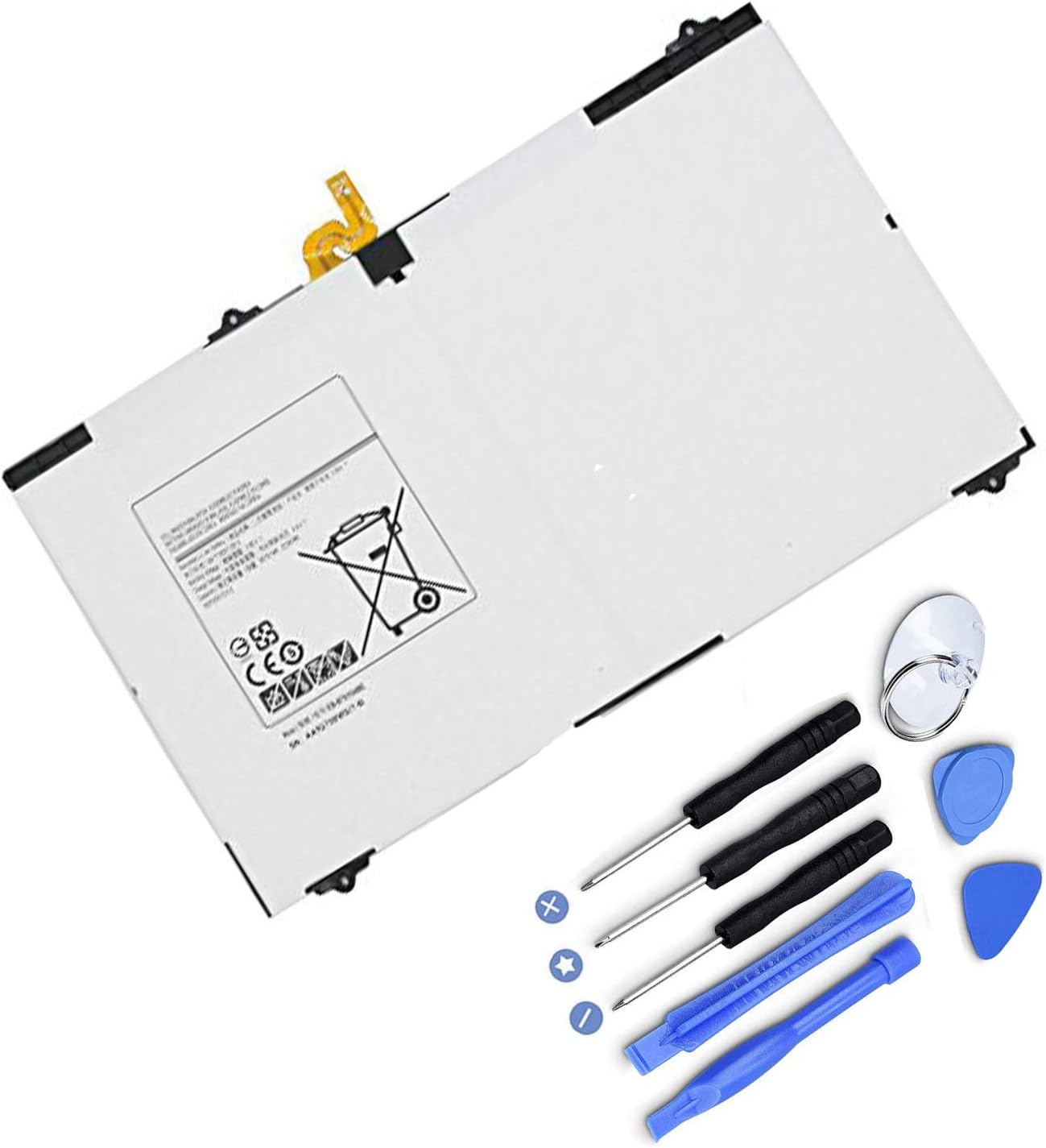 EB-BT810ABA EB-BT810ABE Tablet Battery Replacement for Samsung Galaxy Tab S2 9.7" SM-T810 T810X T813 T815 T815C T815X T815Y T817 T817A T817W T817T T817P T817X T817V T818 T818A T818V(3.85V 22.6Wh)