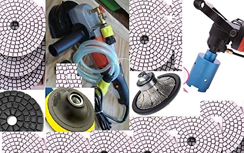 Wet Polisher 1-1/4 Inch Radius Roundover Bullnose Diamond Brazed Router Wheel Polishing Pads 1-1/4 Inch core drill bit final buff granite concrete sinkwork counter top
