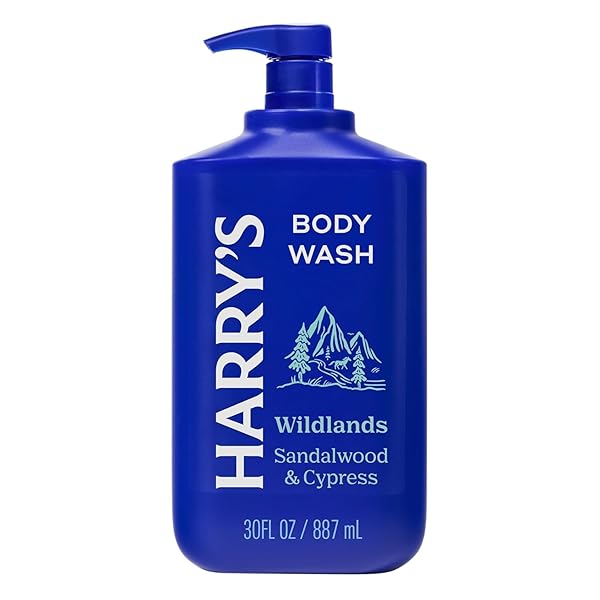 HARRY’S MEN’S BODY WASH – WILDLANDS – 30 FL OZ – SHOWER GEL FOR MEN – NO PARABENS, SULFATES, OR DYES