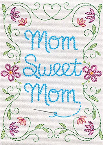 Cross Stitch A-Press Mother's Day Card for Mom
