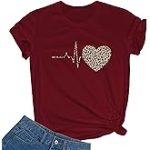 BLACKMYTH Women Graphic Cute T-Shirts Cotton Tops