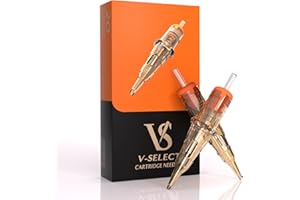 EZTAT2 EZ Tattoo Cartridge Needles - 20Pcs #12 (18RS) Standard Round Shader Disposable Tattoo Needles Cartridges for Rotary Tattoo Machine Pen Gun - V SELECT