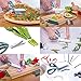 Heavy Duty Multipurpose Kitchen Shears - BONUS Blade & Finger Protectors - Premium Cooking Scissors For Slicing, Dicing, Cutting, Chopping & Shredding - Perfect For Poultry, Meat, Vegetables & Fruit