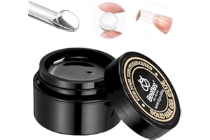 BEETLES GEL POLISH Beetles Solid Nail Glue Gel for False Tips, 15g Strong Adhesion for Press on Acrylic Tips, Clear Hard Gel 3D Sculpting for Christmas Nail Art UV Light Cured