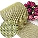 Gold Diamond Rhinestone Ribbon Bling Wrap Bulk DIY- Birthday,Bridal/baby Shower,Wedding Cake,Arts & Crafts Vase Decorations, Party Supplies 30 Feet/Roll by New Sheep