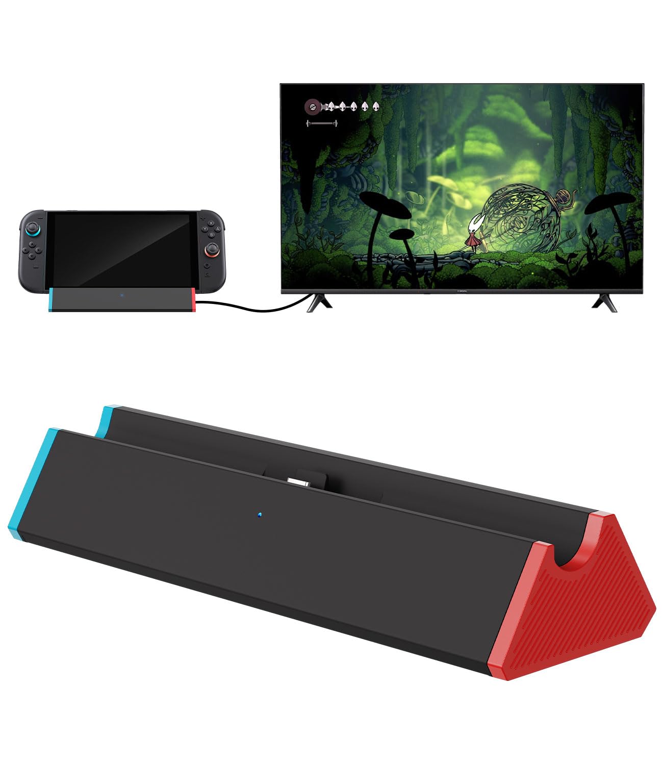 Antank Portable Dock for Nintendo Switch 2, TV Docking Station Replacement with 4K@60Hz HDMI Adapter/Type C Port/USB Port for Official Nintendo Switch 2