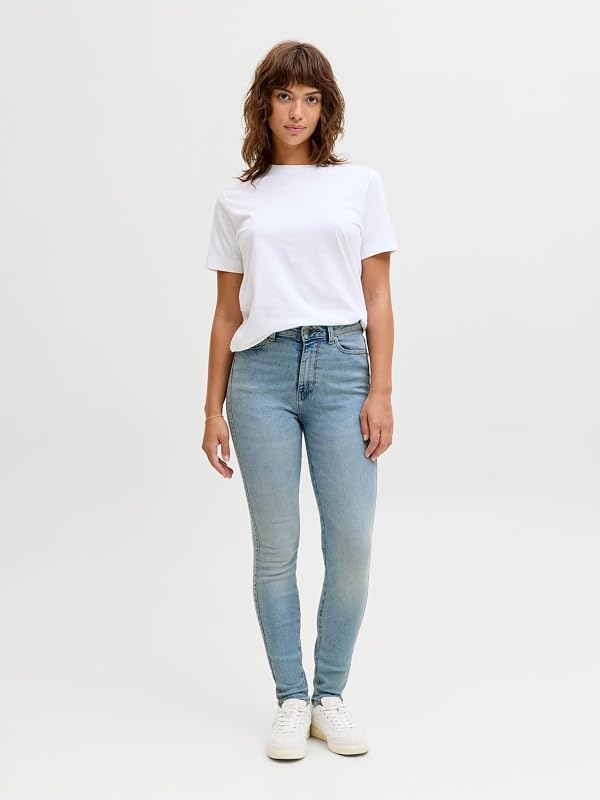 Jack & Jones Jxsydney Skinny Hw S774 DNM Noos, Bleu Jeans Clair, S / 32L Femmes
