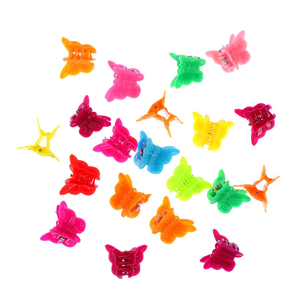 20 Pcs Butterfly Mini Hair Clips, Cute Women Girls Hair Accessories Hair Clamps Women Girls Mini Hairpins Butterfly Hair Clips Claw For Women, Girls, Kids, Baby, Random Color