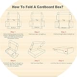 HORLIMER 25 Pack Shipping Boxes 17.8x12.7x5 cm Corrugated Cardboard Brown view 7