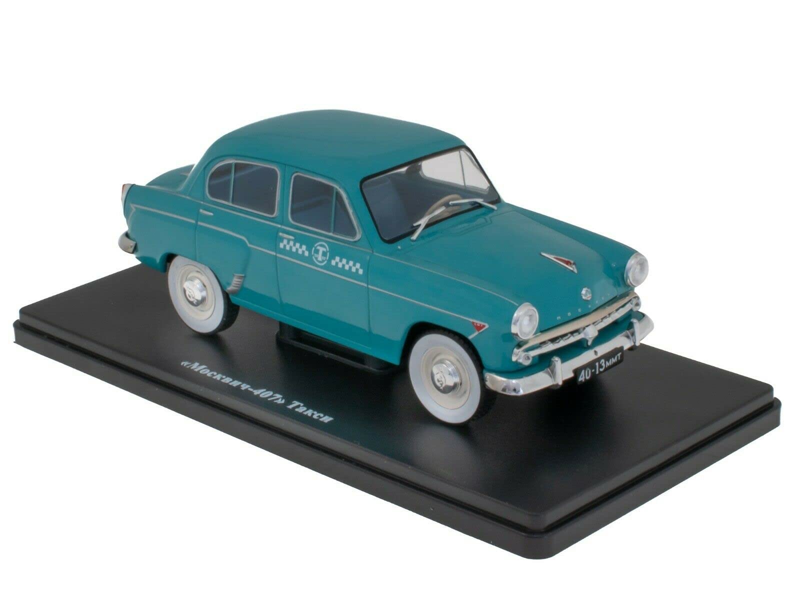 OPO 10 - Collectible miniature car 1/24 compatible with Moskvitch 407 Taxi - 1959 - ELC68