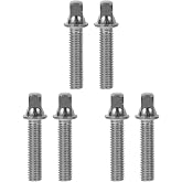 Abaodam Drum Lug Screws Stainless Steel Silver 6 pcs