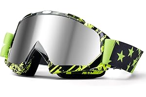 beyisi Dirt Bike Goggles Motorcycle Gear ATV Riding Motocross Dirtbike 4-Wheeler Accessories Ski Fit Over The Glasses