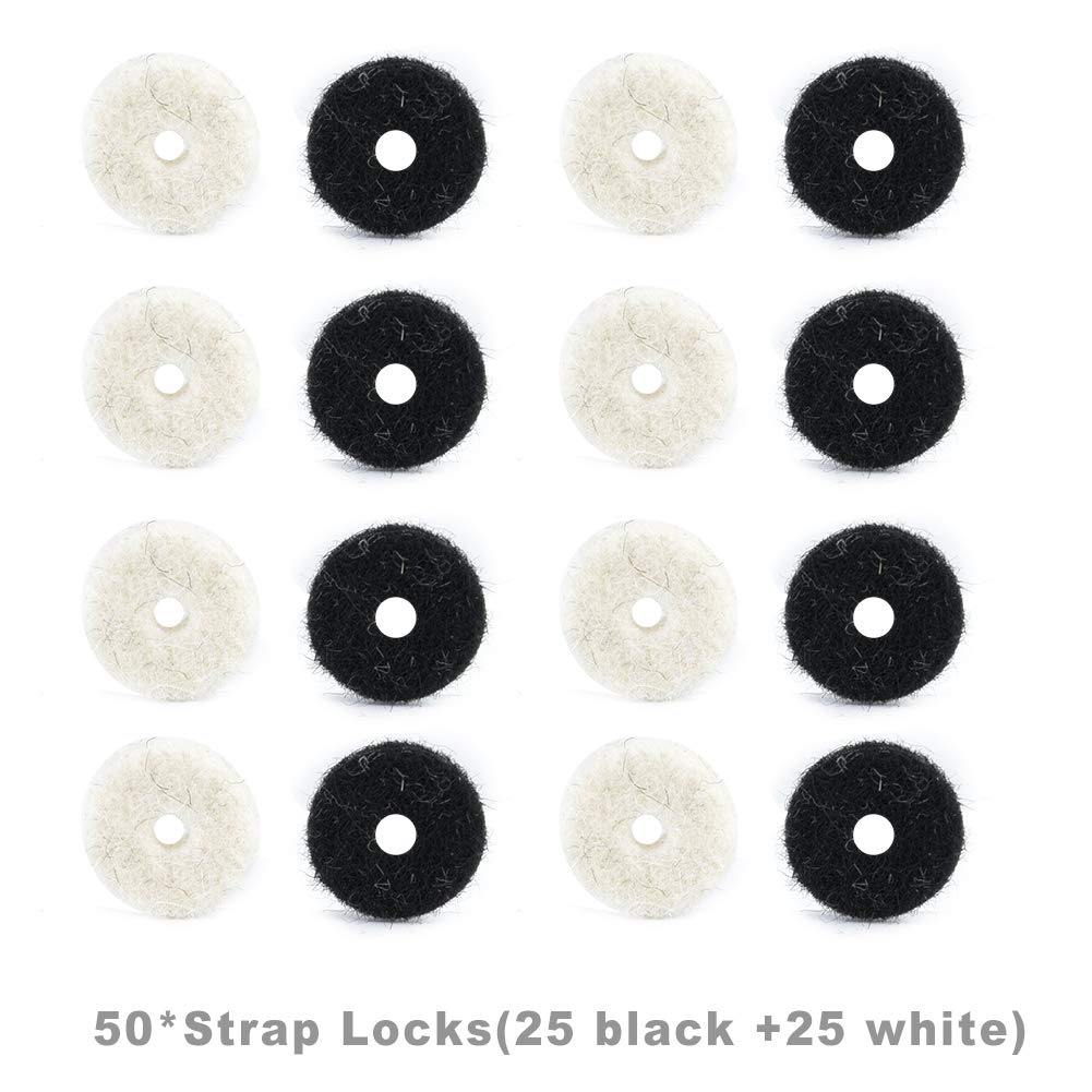 Guitar Strap Lock Felt Washers Premium Anti-Slip Pads for Electric Acoustic Bass Guitars (12-Pack) | Durable Wool Fiber Button Protectors | Eliminates Strap Slippage
