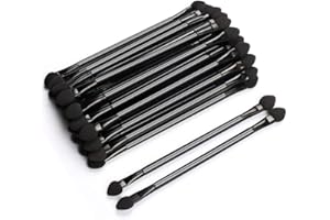 TygoMall Professional Double Head Eyeshadow Brushes Cosmetic Tool 30 Pcs Disposable Dual Sides Eyeshadow Sponge Brushes Makeu