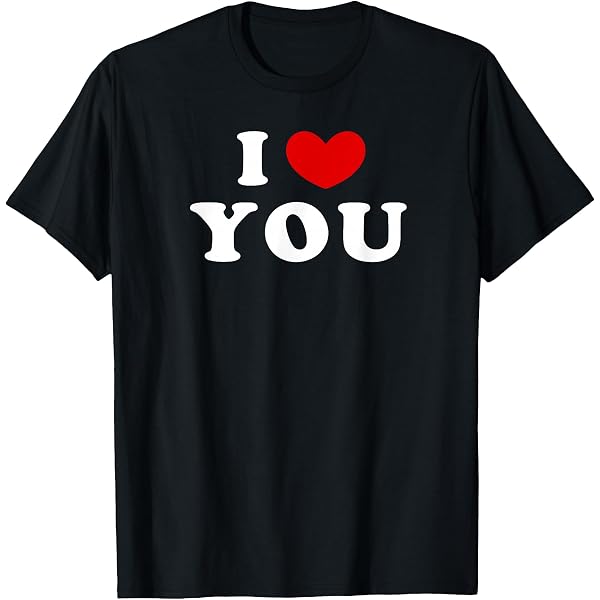 T-shirt Donna Biologico I Love Heart, Nera, Cotone 100%, Maniche Corte, Girocollo, TeeTreeDesigns