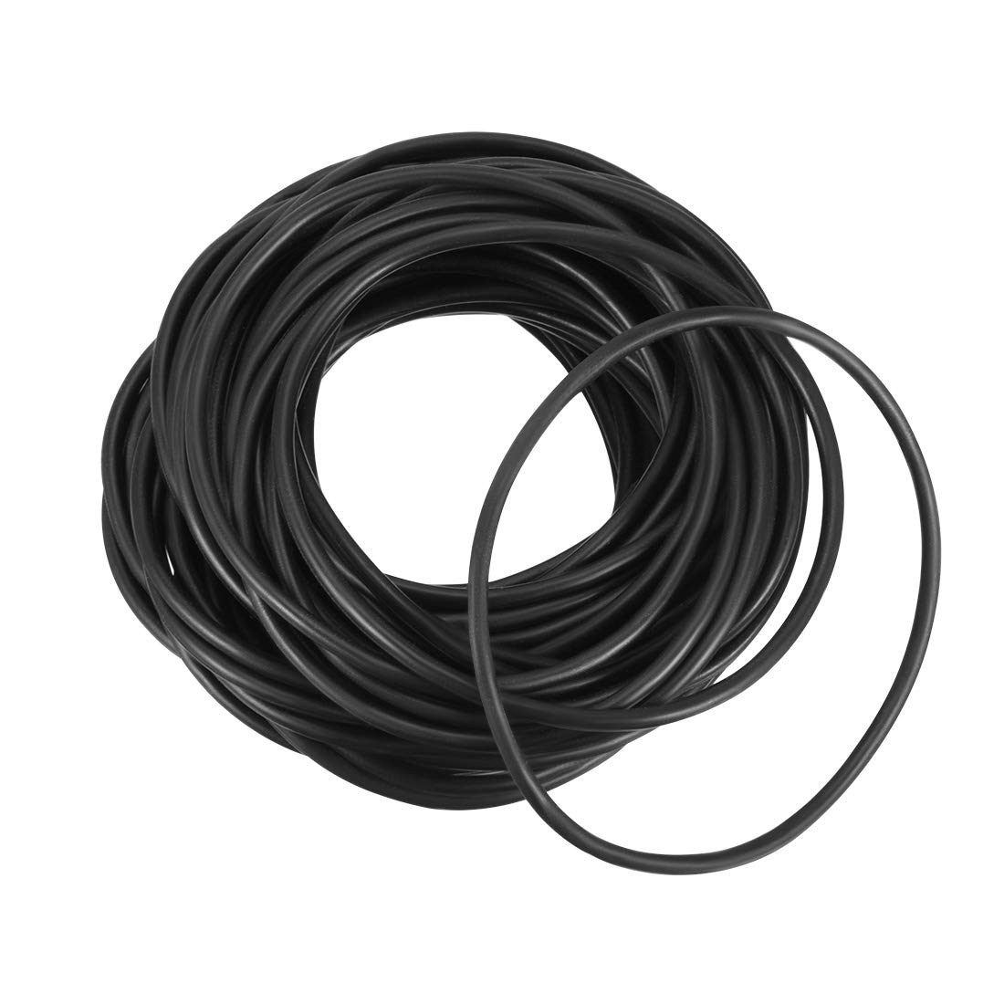 sourcing map Nitrile Rubber O-Rings 70mm OD 65.2mm ID 2.4mm Width, Metric Sealing Gasket, Pack of 50