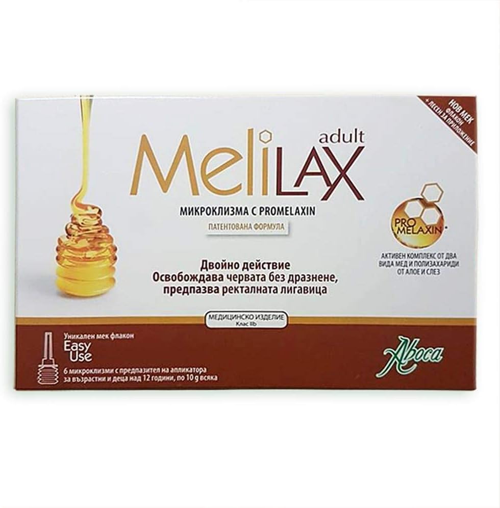 Aboca Melilax 6 Micro Enemas for Adults and Teenagers by Aboca