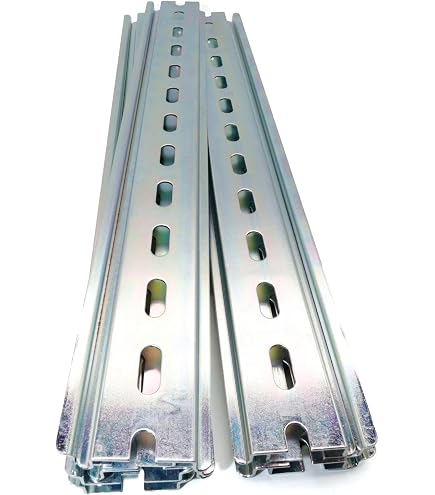 mxuteuk 3 piezas de rieles DIN de aluminio, 10.2 cm de largo, 35 mm de mxuteuk 3 piezas de rieles DIN de aluminio, 10.2 cm de largo, 35 mm de
