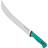 YOUSUNLONG Ultimate Curved Knife - Cimeter Butcher Knife Blade of 12 Inch - Premium High-carbon Molybdenum Steel - Cleaver Meat - Santoprene Handle - Designed for Briskets, Roasts, Meat, BBQ, etc.