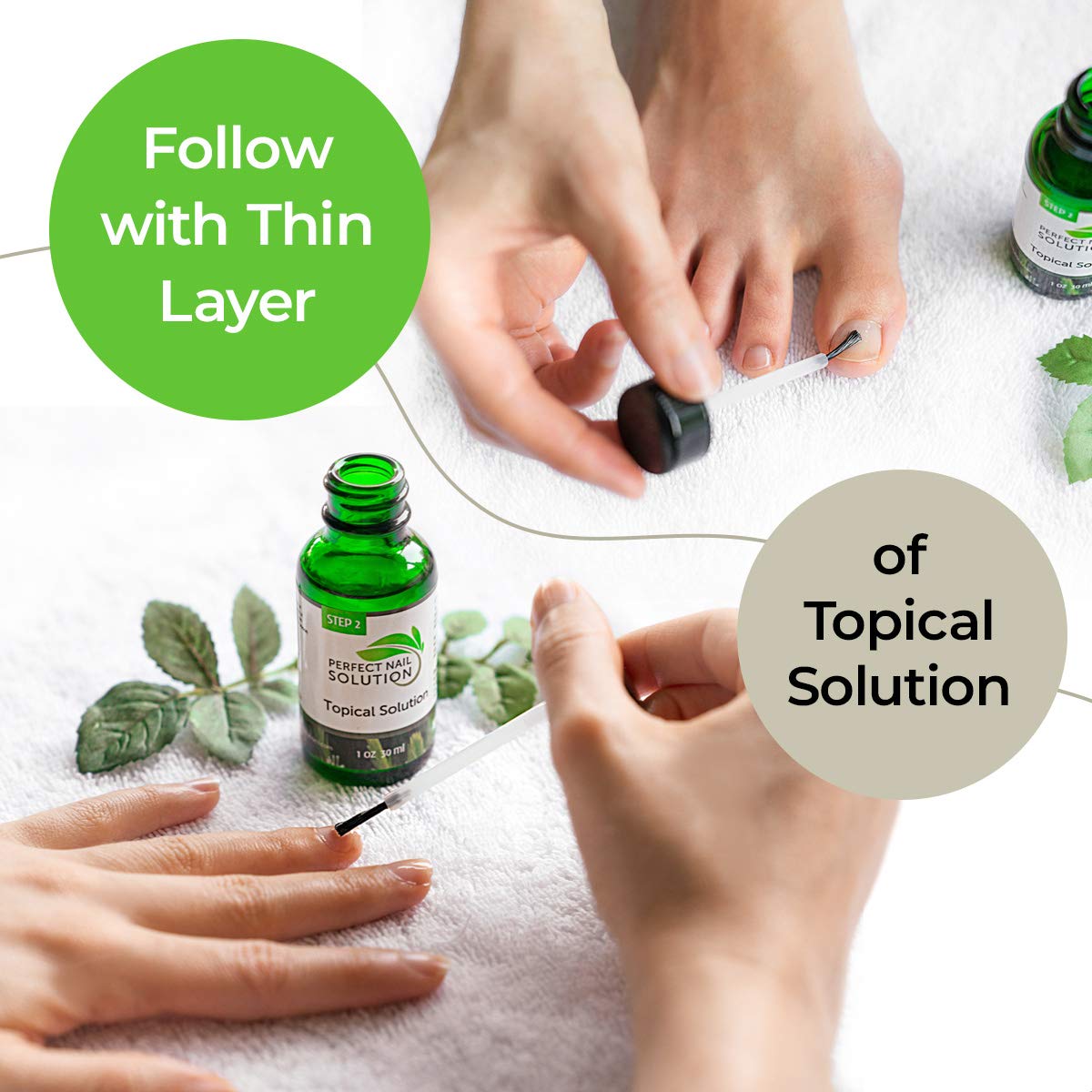 Toenail Fungus Treatment Natural 2Step Topical AntiFungal Solution