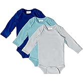 littogoose Baby Long Sleeve Onesie Bodysuits (3-Pack), Infants Onesies for Boys Girls, Snap Closure for Newborns