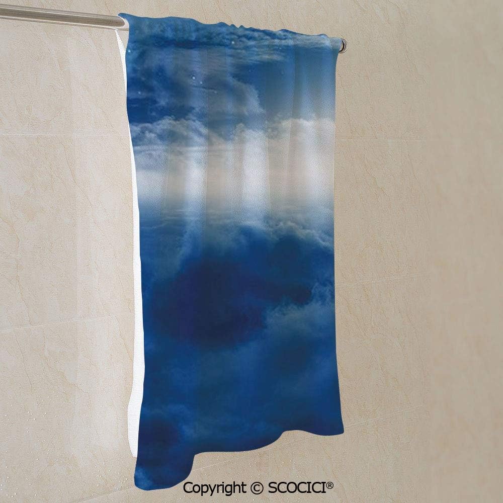 YOLIYANA Beach/Bath Towel Blanket - Heavenly Majestic Galaxy View Falling Stars Celestial Magical Cosmos Personalized Towel for Yoga Camping Surfing Swimming Gym (27.5x55inch) Unisex - Quick Dry