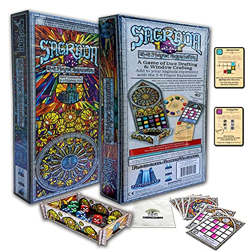 Generic Sagrada Board Game Base & Sagrada Life Expansion Bundle with