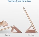 JETech Case for iPad 9/8/7 10.2-Inch Rose Gold Auto Wake Sleep view 5