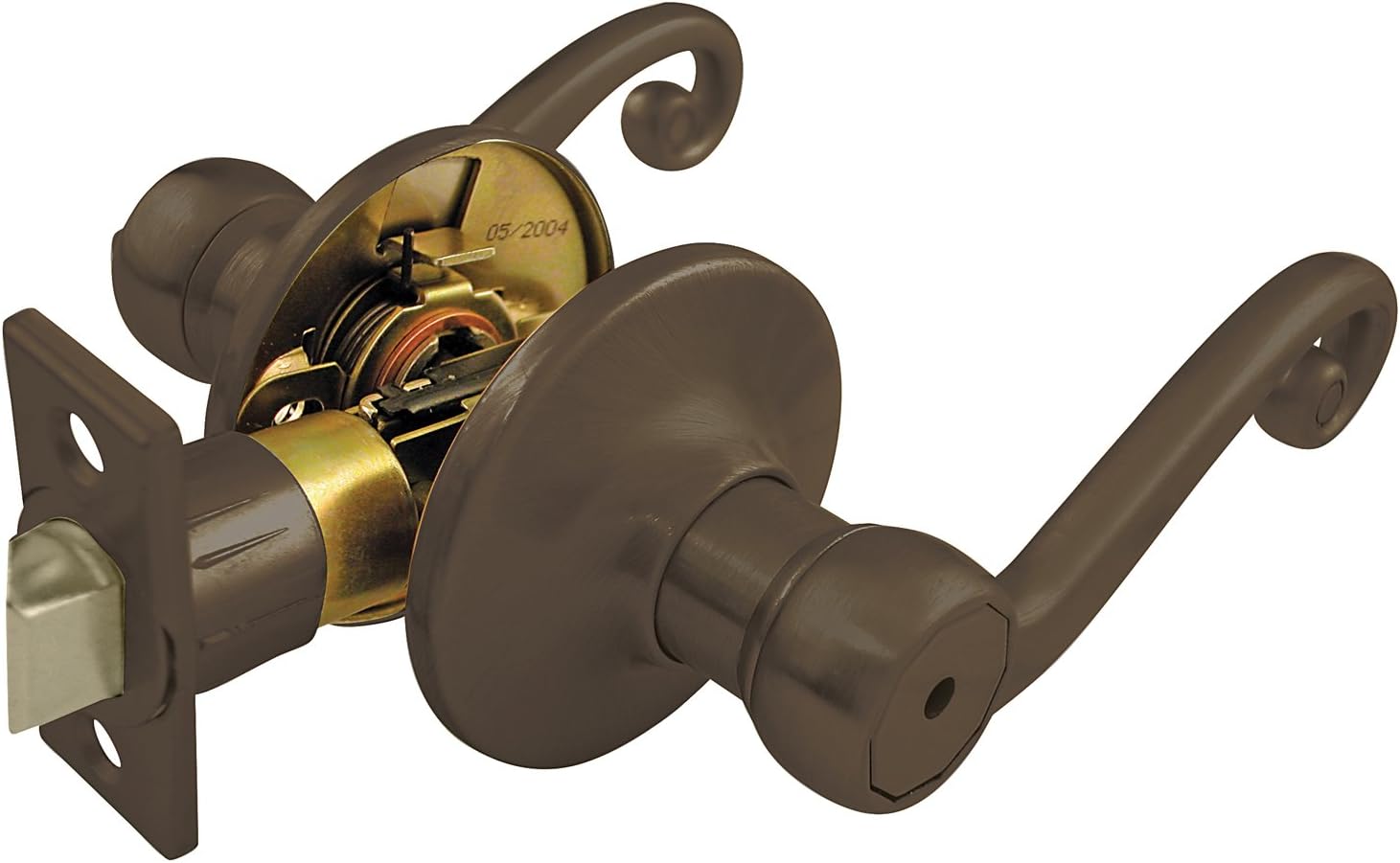 Bedroom and Bathroom Privacy Lock Set Finish Oil Rubbed Bronze Door